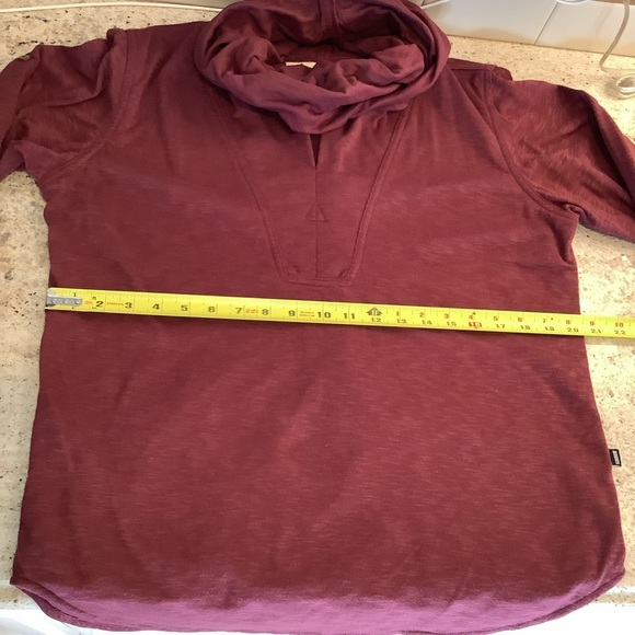 Murkobeye Burgundy Cowl Neck “Flow Shirt” Size Small Made in Bali - Picture 5 of 9